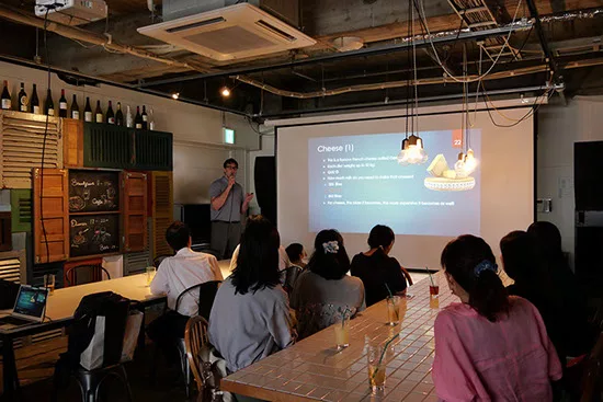 旦過テーブルでの英語イベント