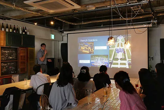 旦過テーブルでの英語イベント